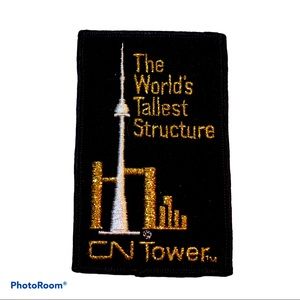 CN Tower Toronto Badge Patch Vintage Sew On